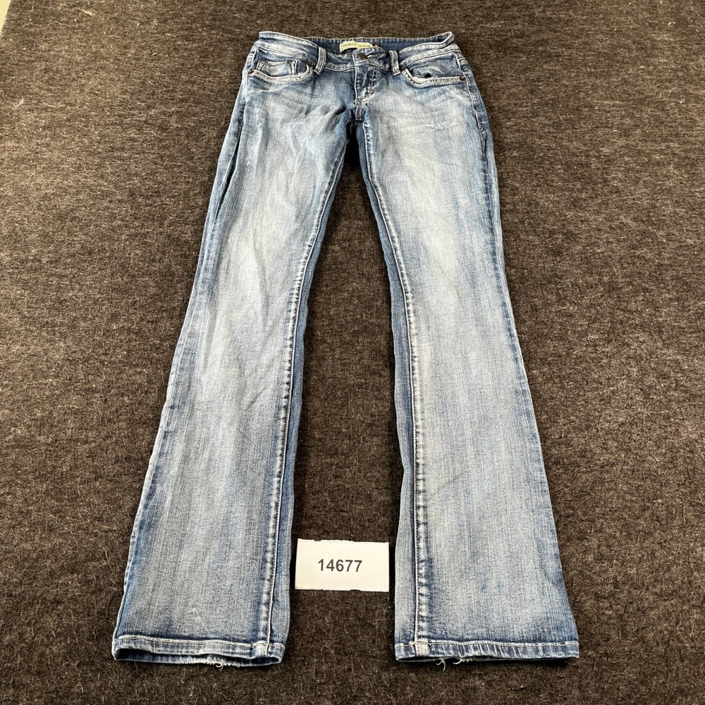 Papaya Jeans Bootcut Womens 3 Blue Denim Cotton Stretch Medium Wash Low Rise